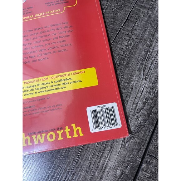 New Soouthworth Glow sheets & Stickers InkJet printable repositionable 5 Sheets - Picture 4 of 6